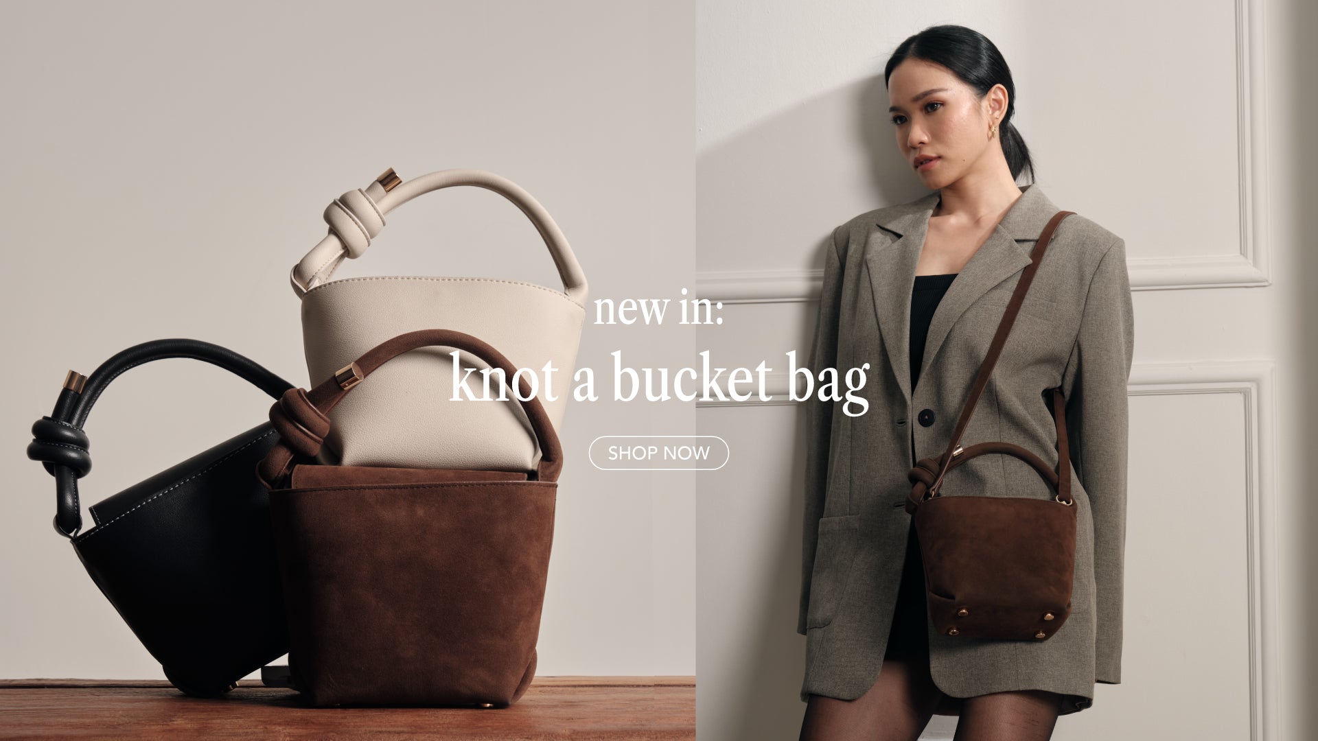 Bucket bag made of Vegan Leather. Local brand from Indonesia, shipping to Singapore, Malaysia, Thailand, US, Australia